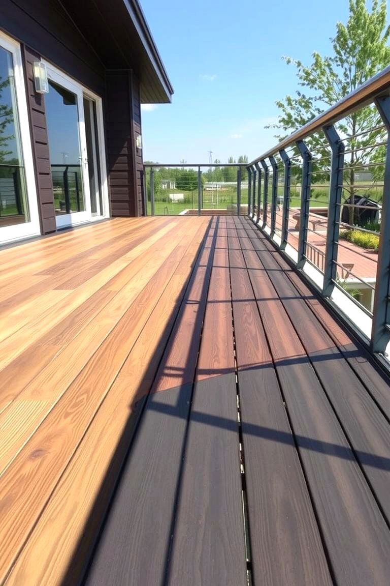 Mixed Material Decking Fusion - 24 Deck Flooring Ideas