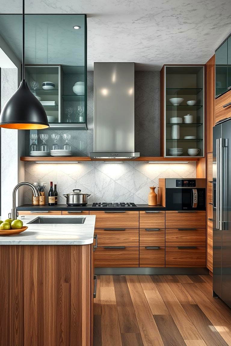 Mixed Material Design - 24 Sunroom Kitchen Ideas