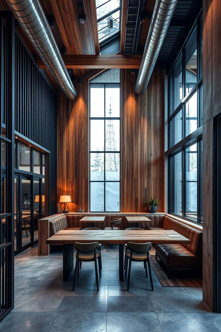 Mixed Materials and Textures - 24 Industrial Living Room Ideas