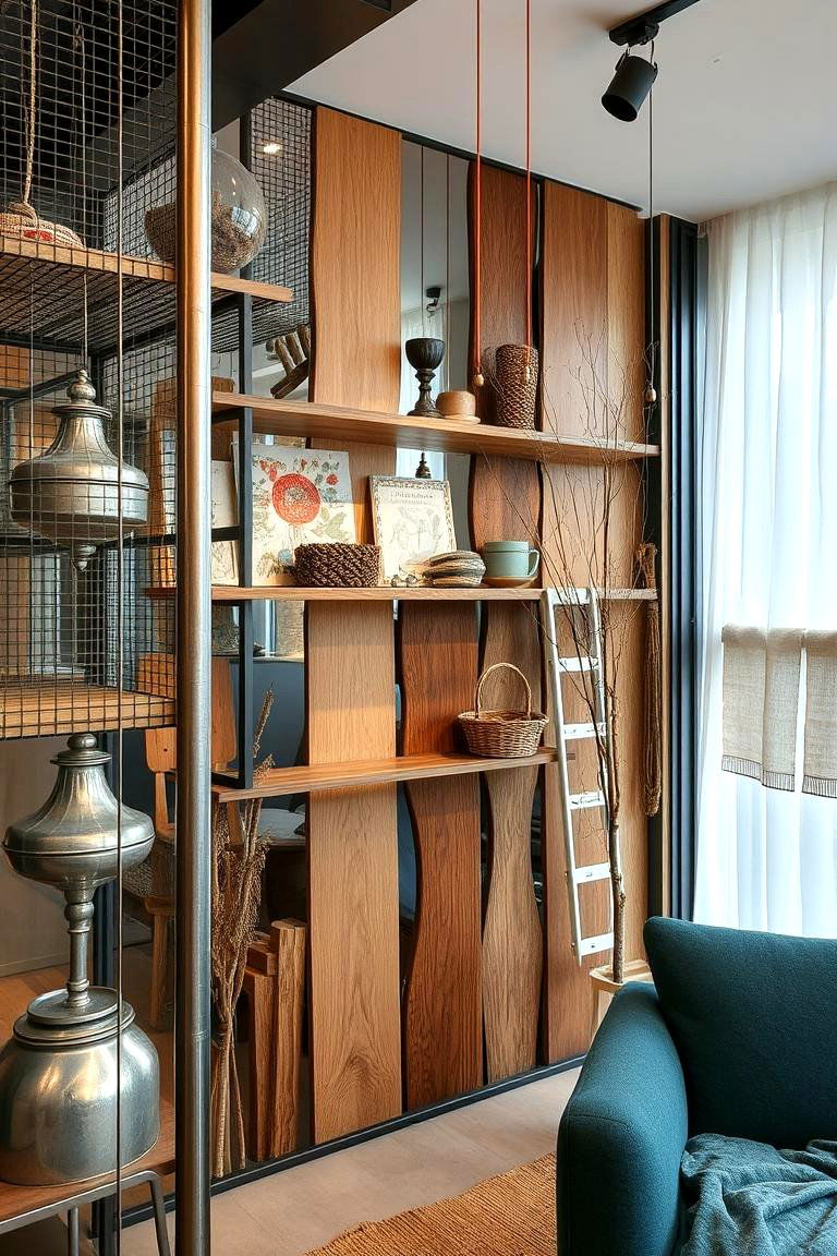 Mixed Materials for Eclectic Harmony - 24 Boho Farmhouse Decor Ideas