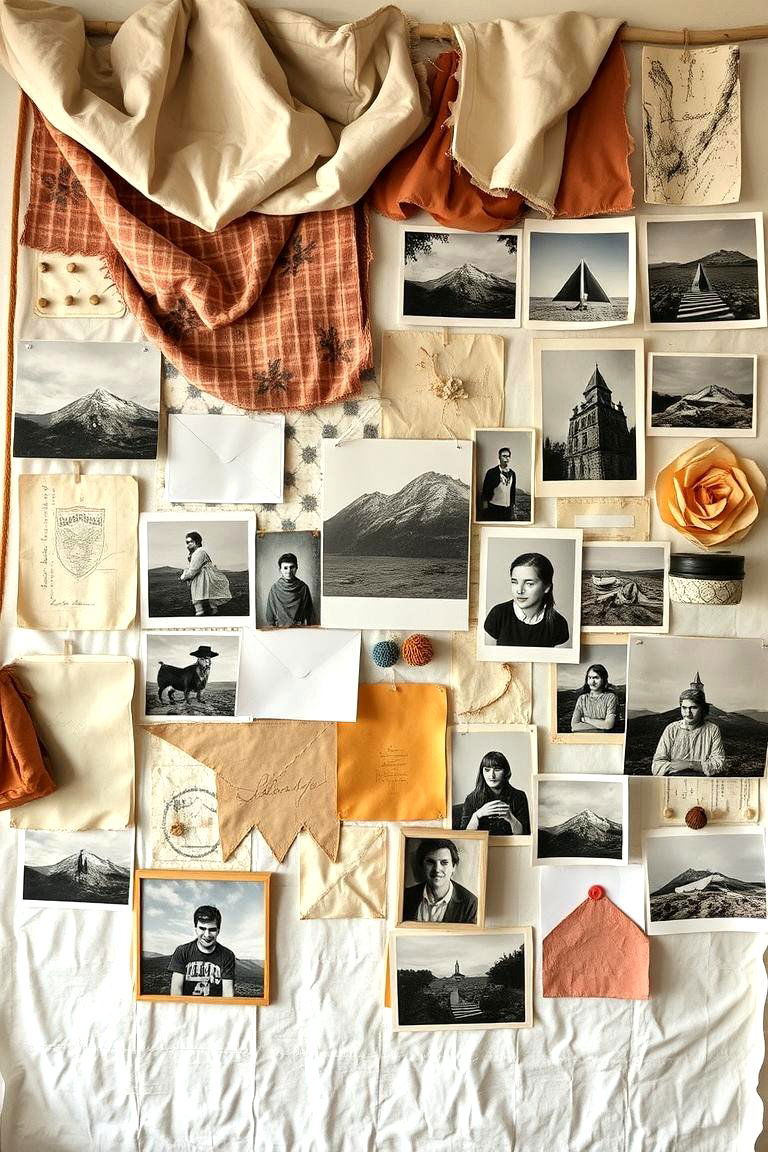 Mixed Media Photo Wall - 24 Photo Wall Ideas