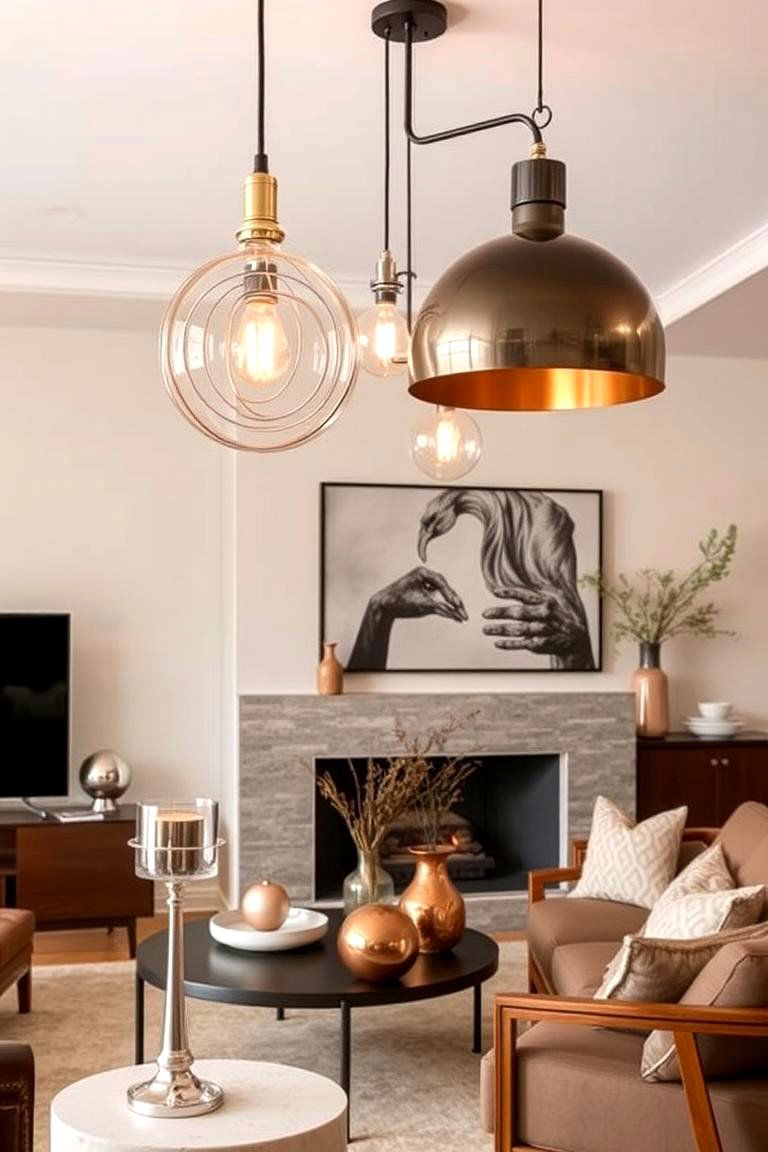 Mixed Metal Finishes - 24 Eclectic Interior Design Ideas