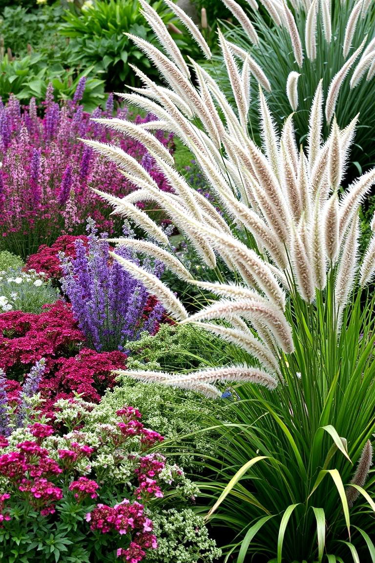 Mixed Perennials and Grasses - 24 Front Yard Texas Flower Bed Ideas