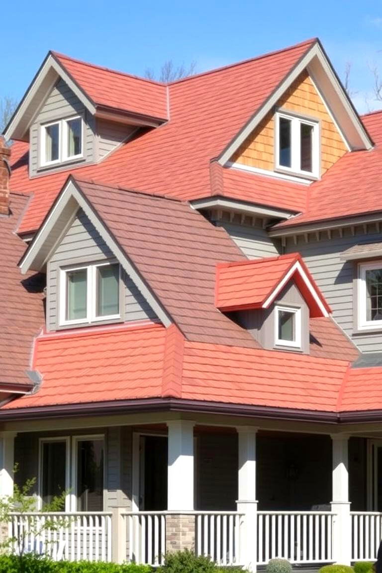 Mixed Roof Styles - 27 1980s House Exterior Ideas