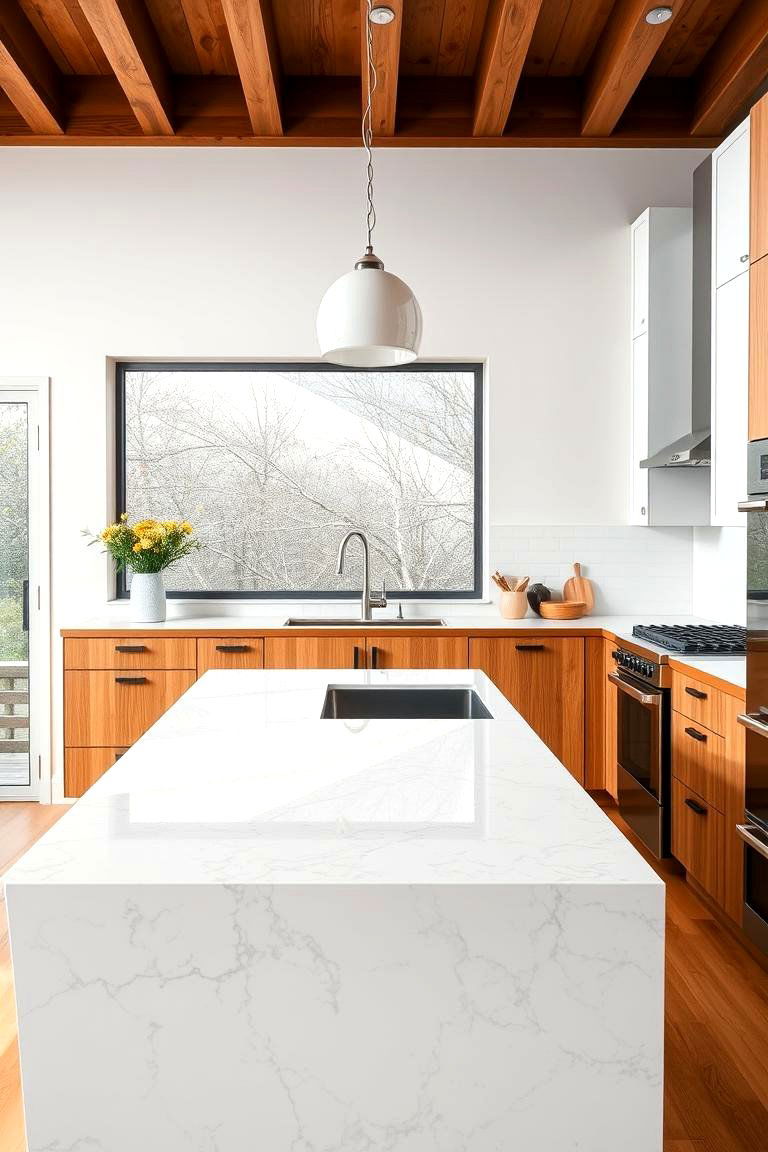 Mixing Granite with Other Materials - 24 Granite Kitchen Countertop Ideas