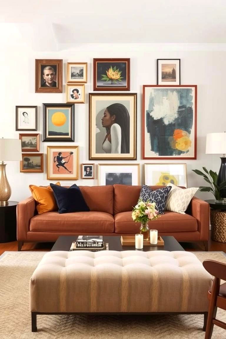 Mixing Vintage and Modern Elements - 24 Gallery Wall Ideas
