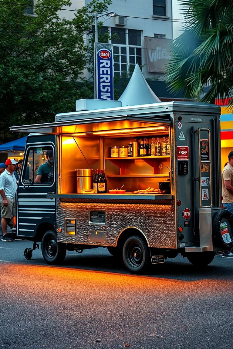 Mobile Food Truck Grill Station - 24 Grill Station Ideas