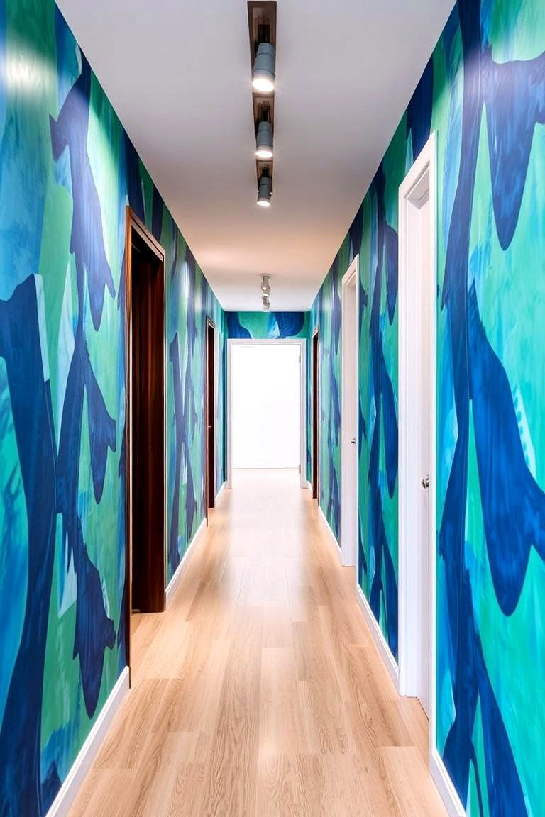 Modern Abstract Wallpaper - 24 Hallway Wallpaper Ideas