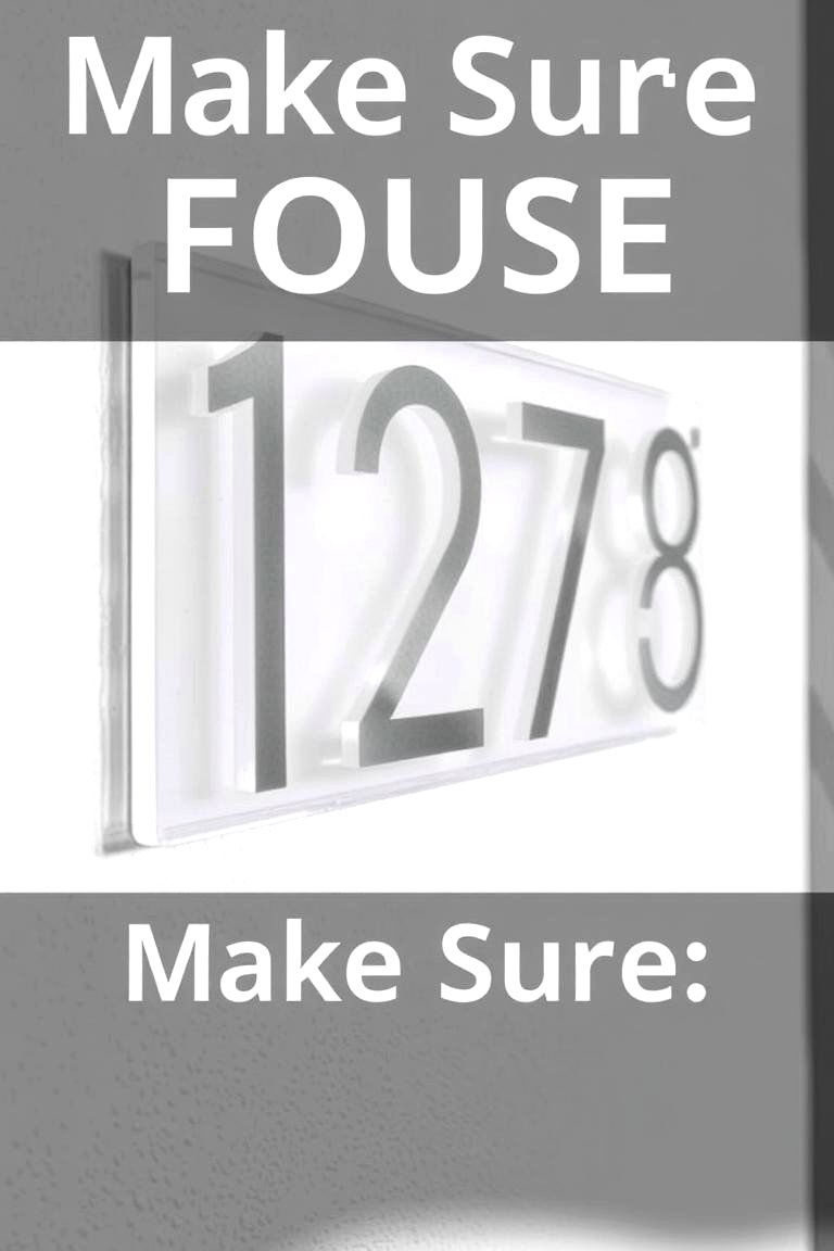 Modern Acrylic Numbers - 24 House Number Ideas