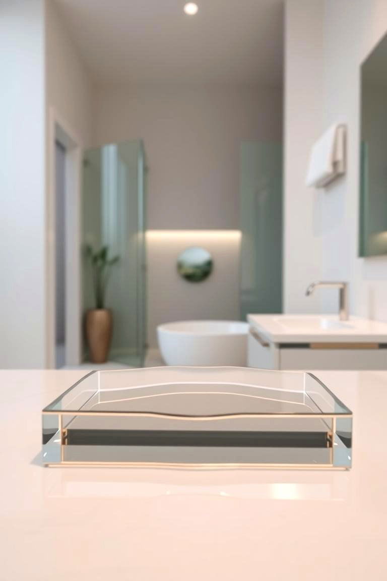 Modern Acrylic Tray Design - 24 Bathroom Tray Ideas