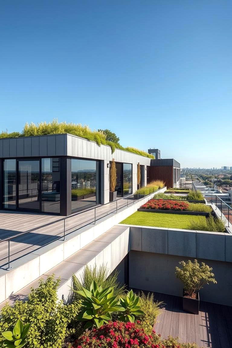 Modern Aesthetic Integration with Natural Elements - 24 Houses With Green Roofs