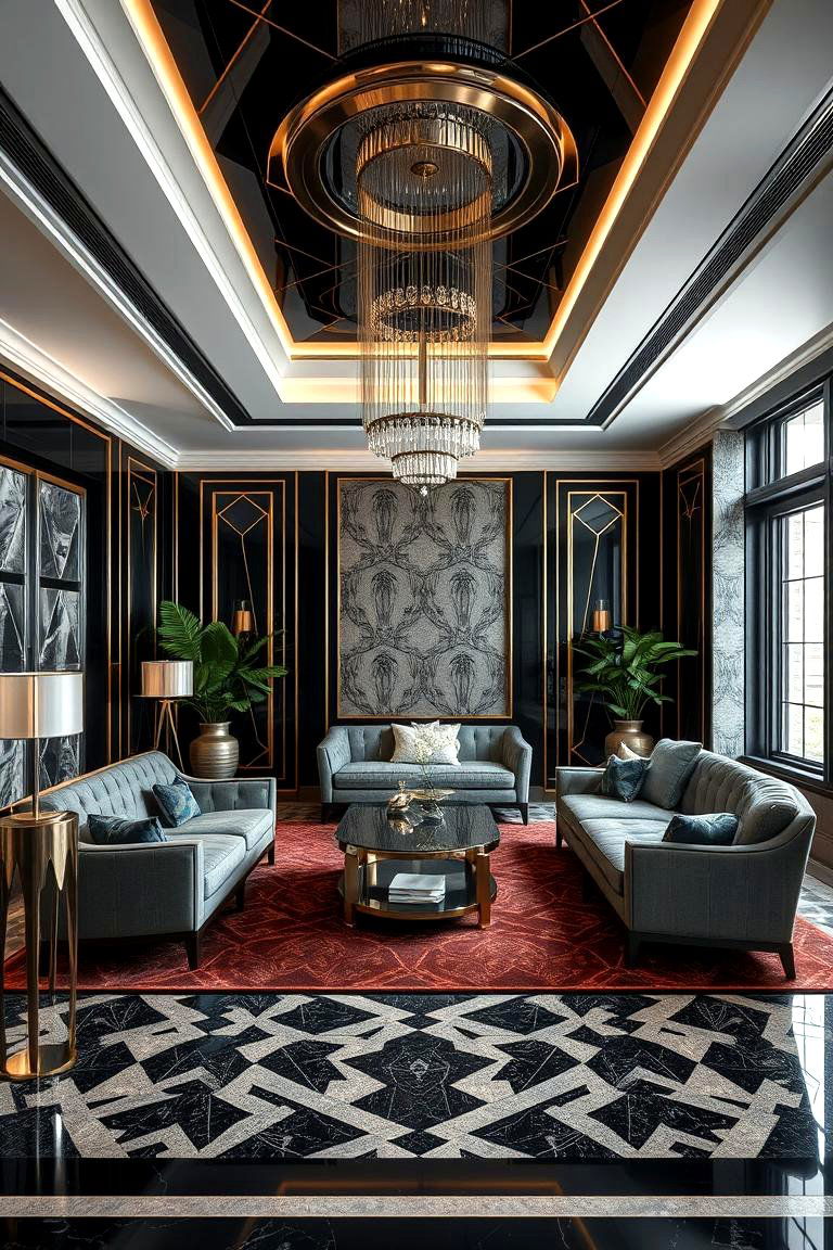 Modern Art Deco Indie Room - 24 Indie Room Ideas