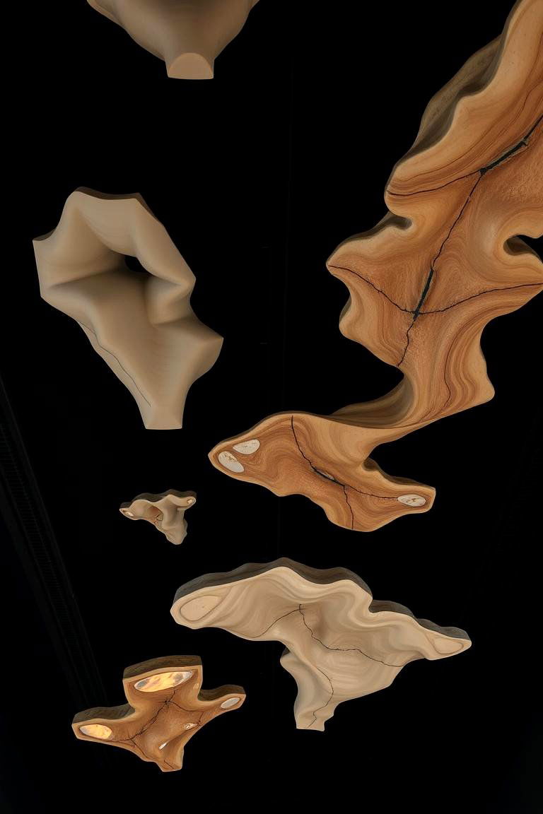 Modern Art Installation Black Ceiling - 24 black ceiling ideas