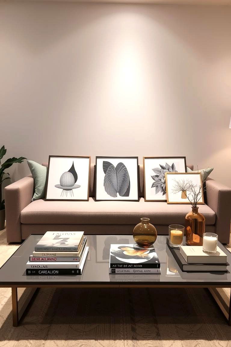 Modern Art Prints and Decor - 24 Coffee Table Centerpiece Ideas