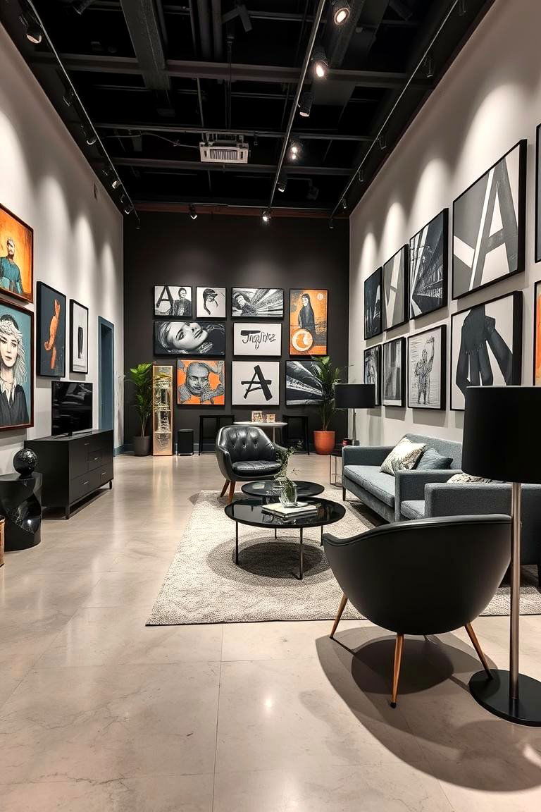 Modern Artistry Fusion - 24 Black and Silver Bedroom Ideas