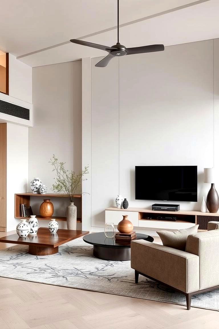 Modern Asian Fusion - 24 Asian Living Room Ideas
