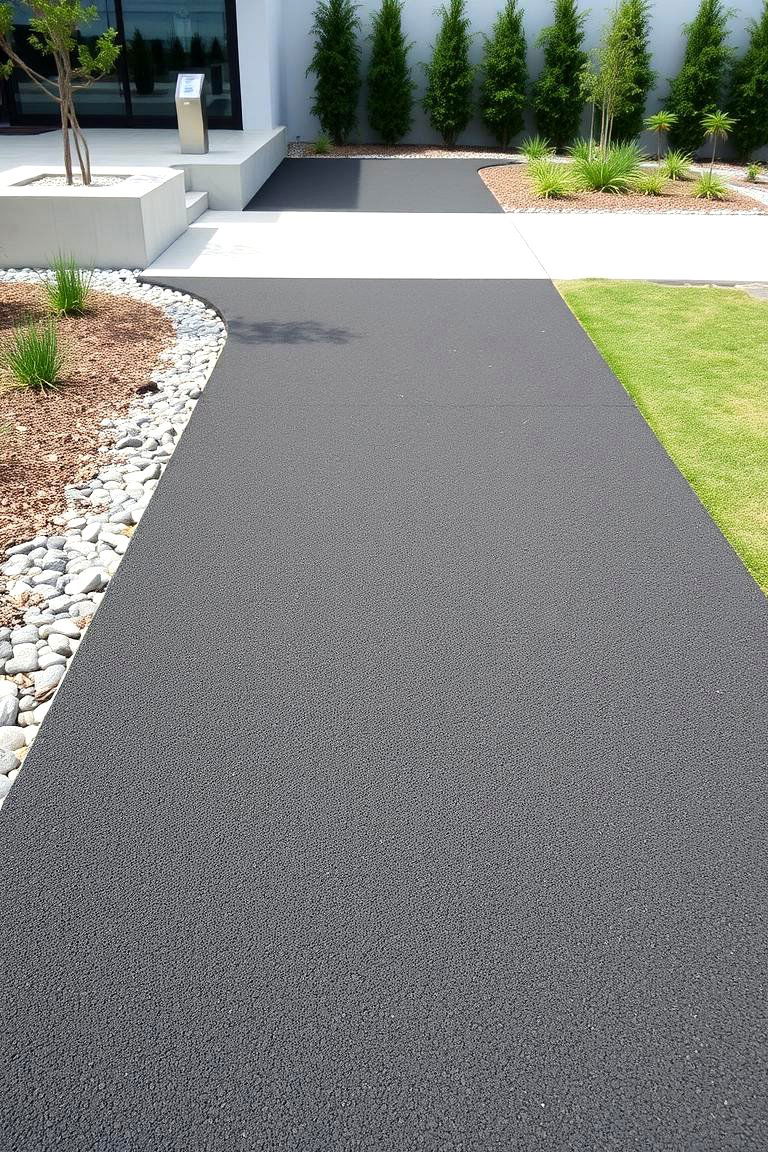 Modern Asphalt Walkway - 24 Asphalt Walkway Ideas