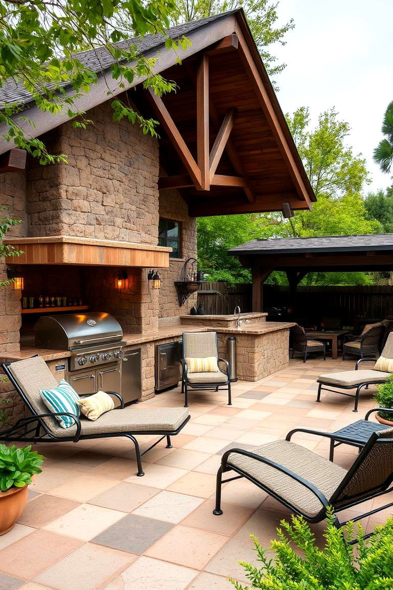 Modern Barbecue Pit - 24 Man Cave Ideas