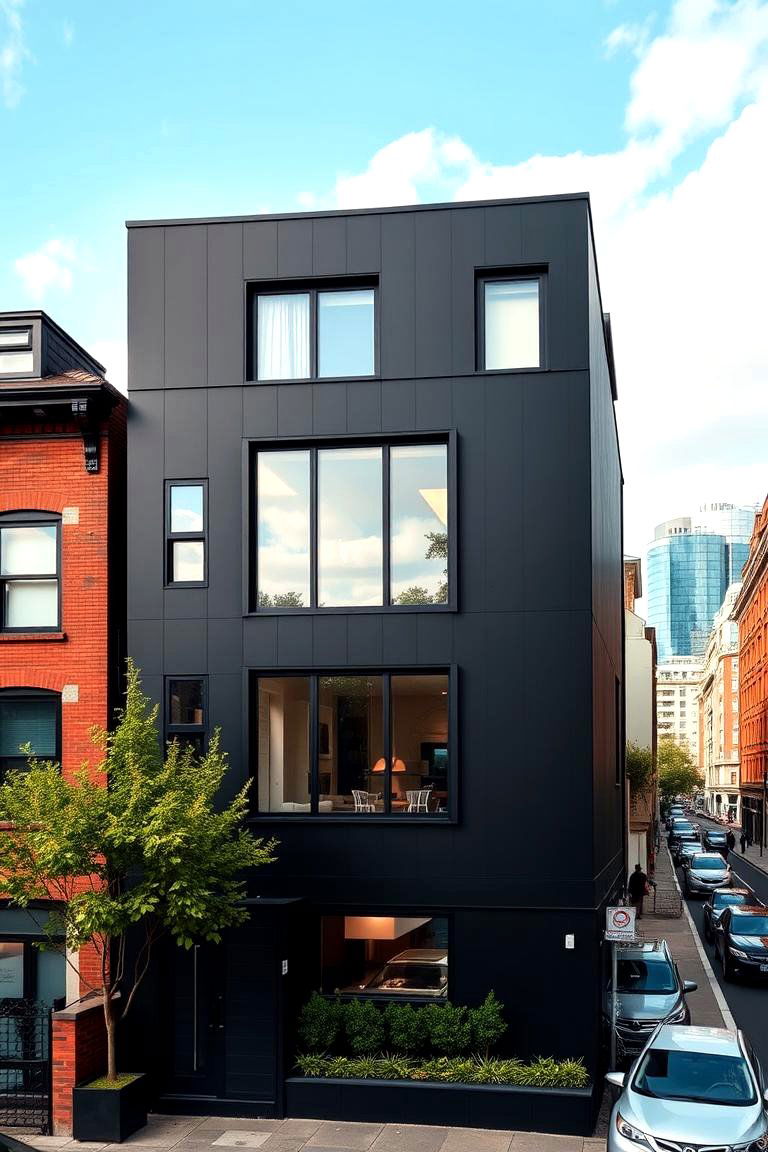 Modern Black Houses for Urban Spaces - 24 Modern Black Houses