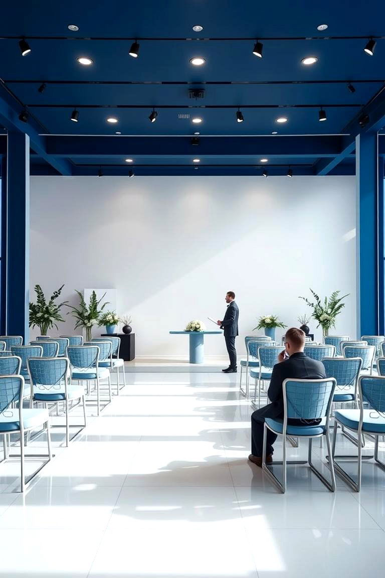 Modern Blue and Gray - 24 Blue Wedding Theme Ideas