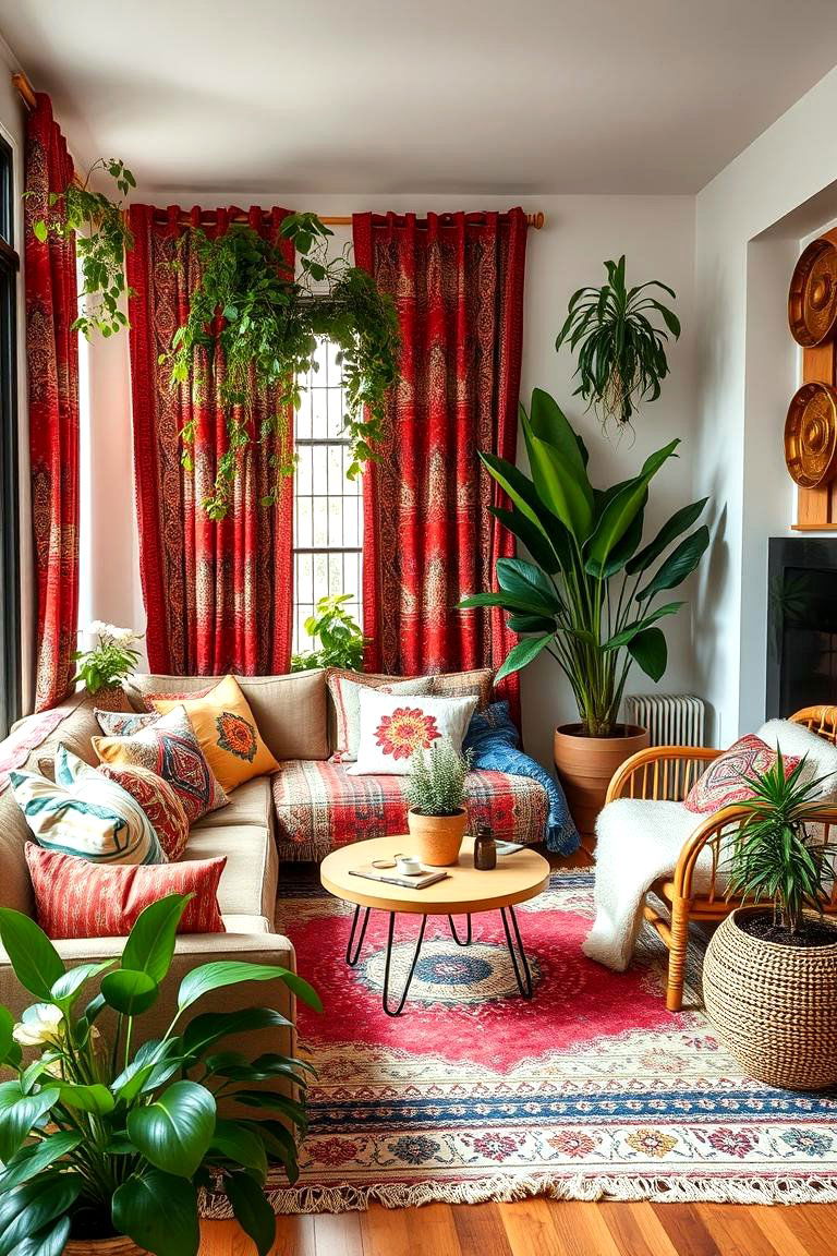 Modern Bohemian Style - 24 Eclectic Living Room Ideas