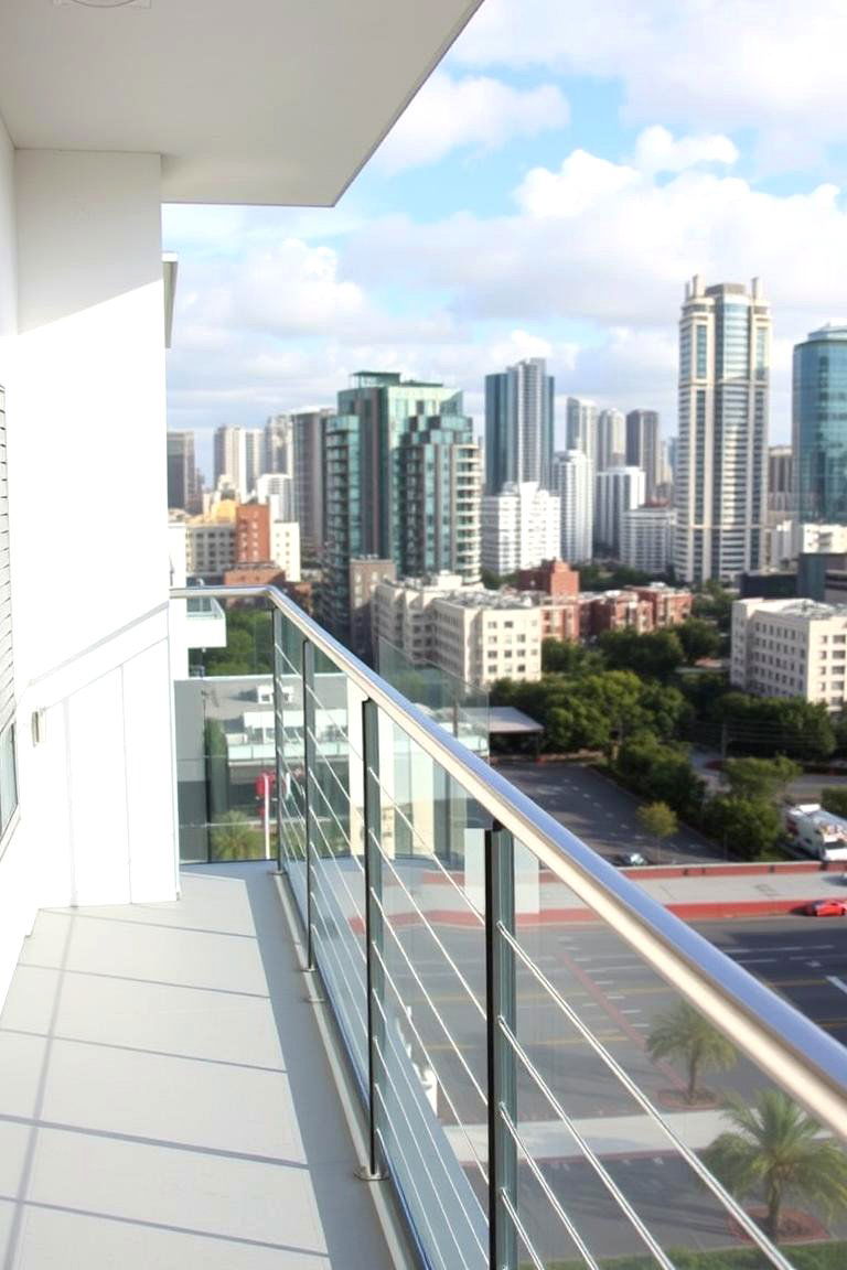 Modern Cable Railing - 24 Metal Deck Railing Ideas