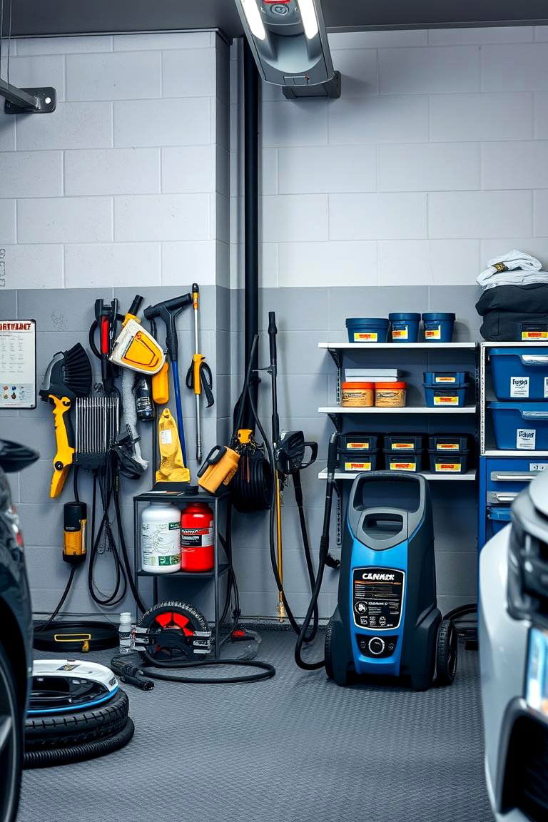 Modern Car Care Stations - 24 Garage Decor Ideas