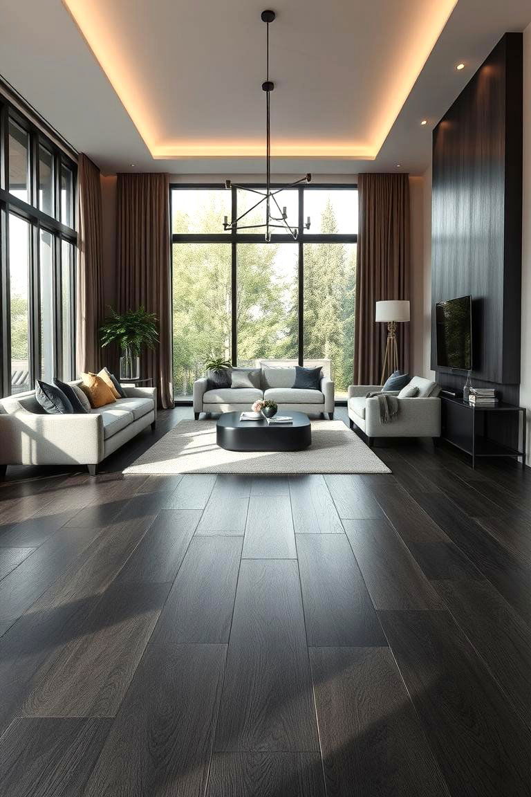 Modern Charcoal - 24 Wood Floor Colors