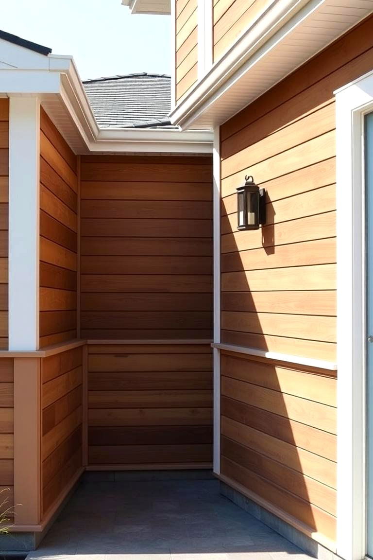 Modern Composite Flair - 24 Exterior Wainscoting Ideas