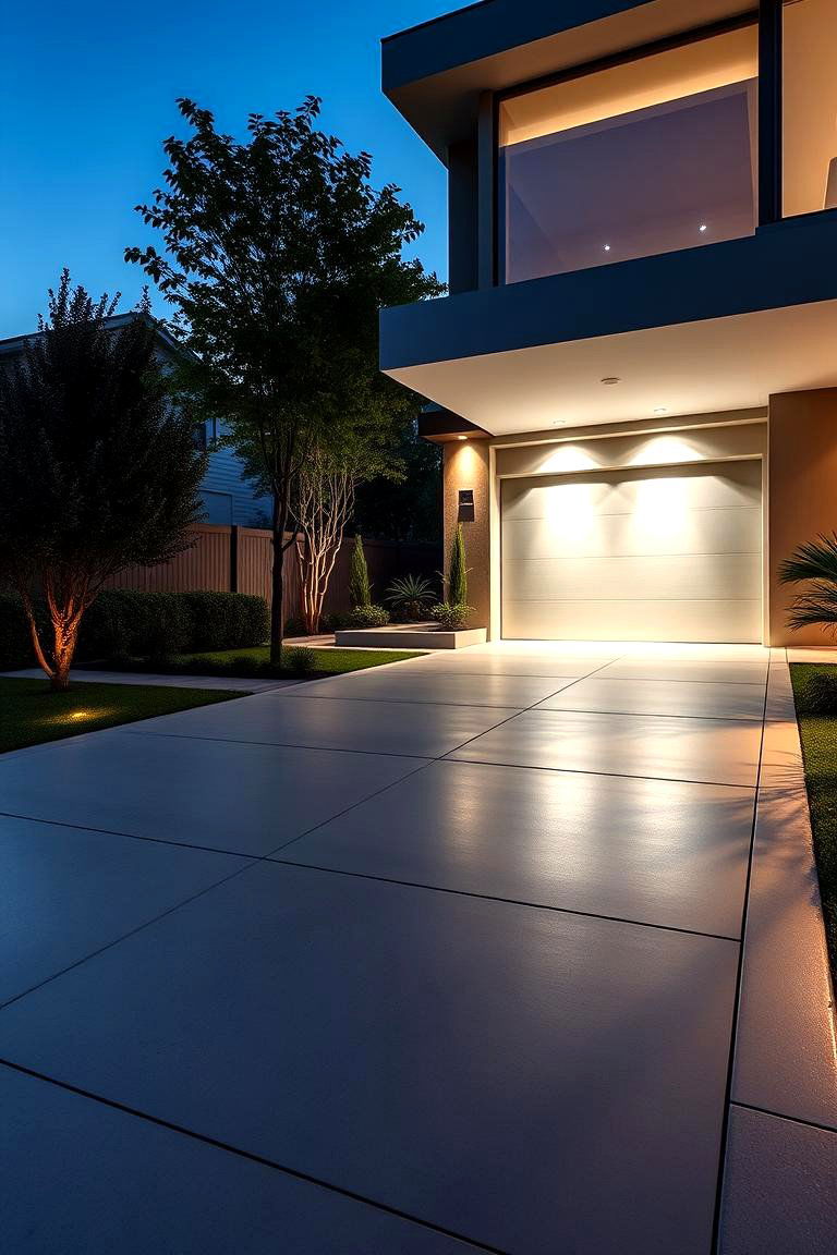 Modern Concrete Statement - 24 driveway entrance ideas