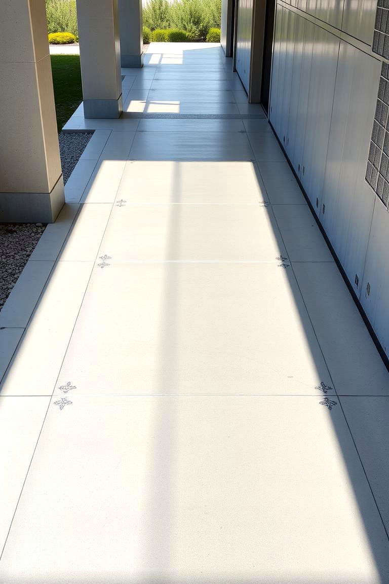 Modern Concrete Walkway - 24 Front Walkway Ideas
