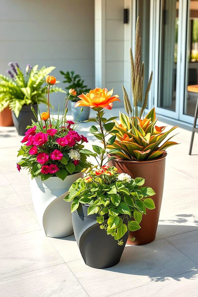 Modern Container Creations - 24 Spring Garden Ideas