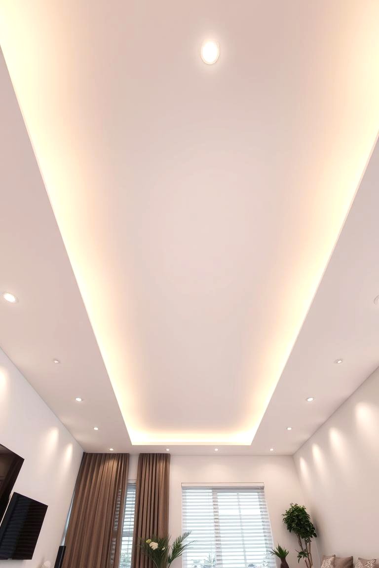 Modern Drop Ceiling - 24 Living Room Ceiling Ideas