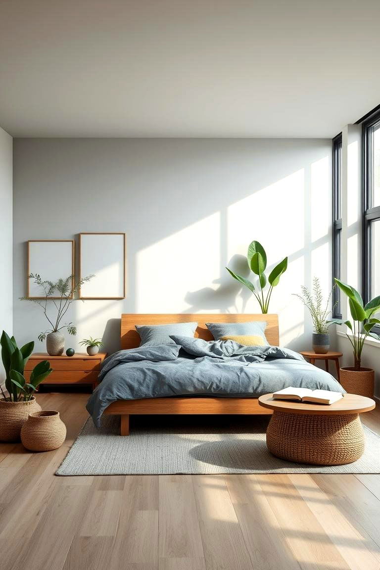 Modern Eco Chic - 24 Green and Grey Bedroom Ideas