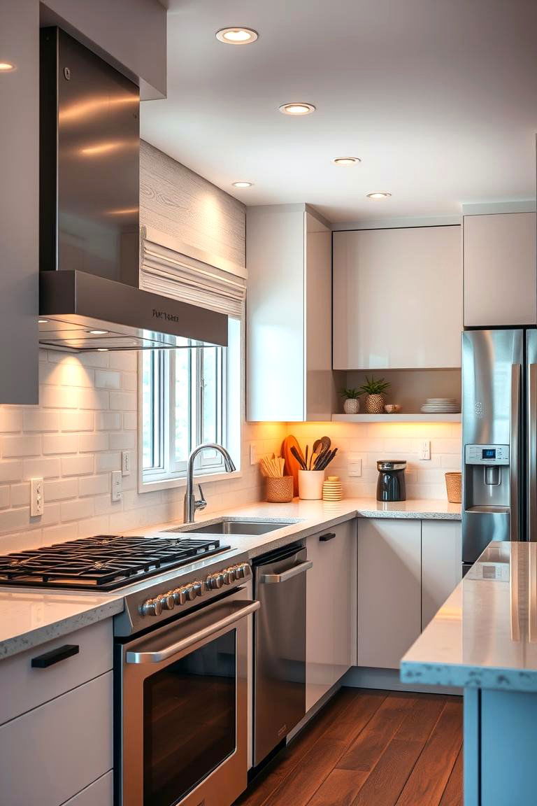 Modern Elegance with Sleek Stainless Steel Appliances - 24 Kitchen With Stainless Steel Appliances