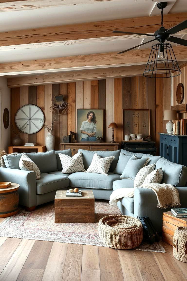 Modern Farmhouse Grey Charm - 24 Grey Sectional Living Room Ideas