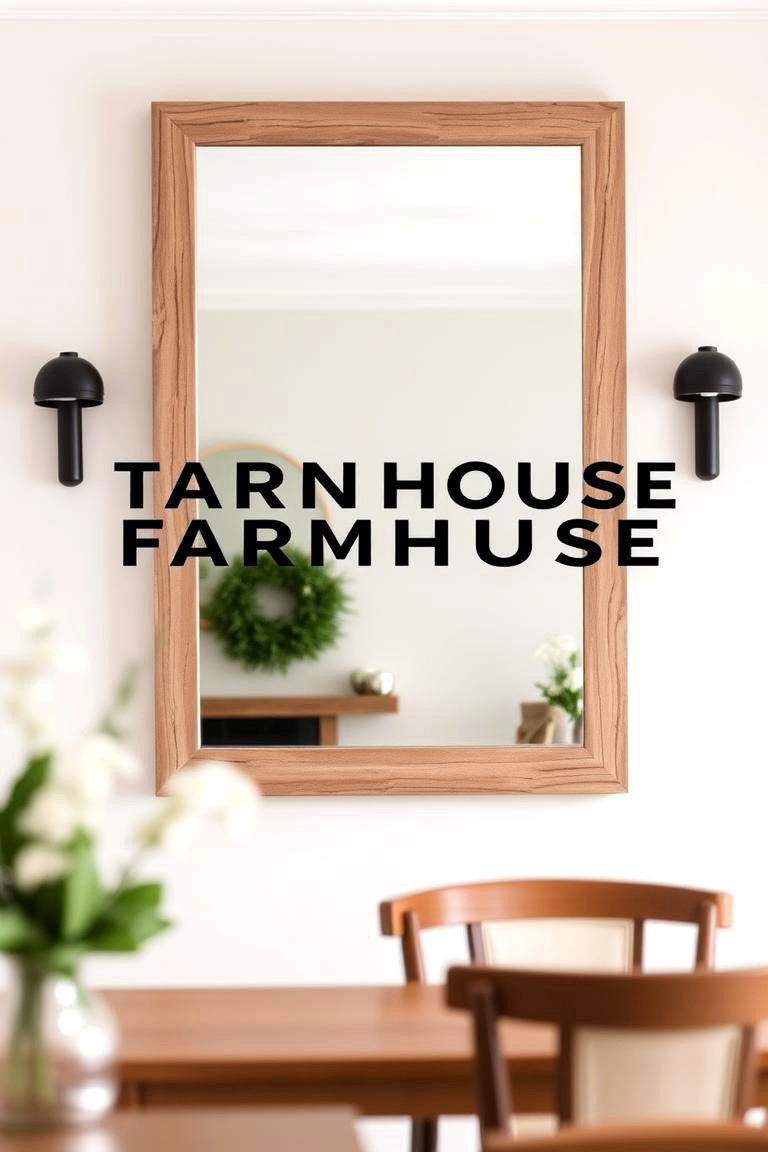 Modern Farmhouse Mirror - 24 Dining Room Mirror Ideas