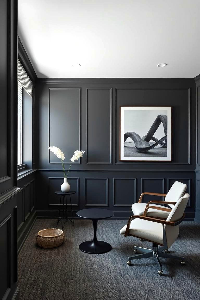 Modern Flat Panel Wainscoting - 24 Wall Collage Ideas