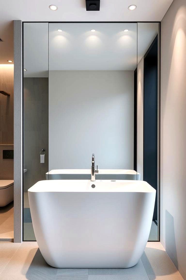 Modern Freestanding Sink - 24 Elegant Bathroom Decor Ideas