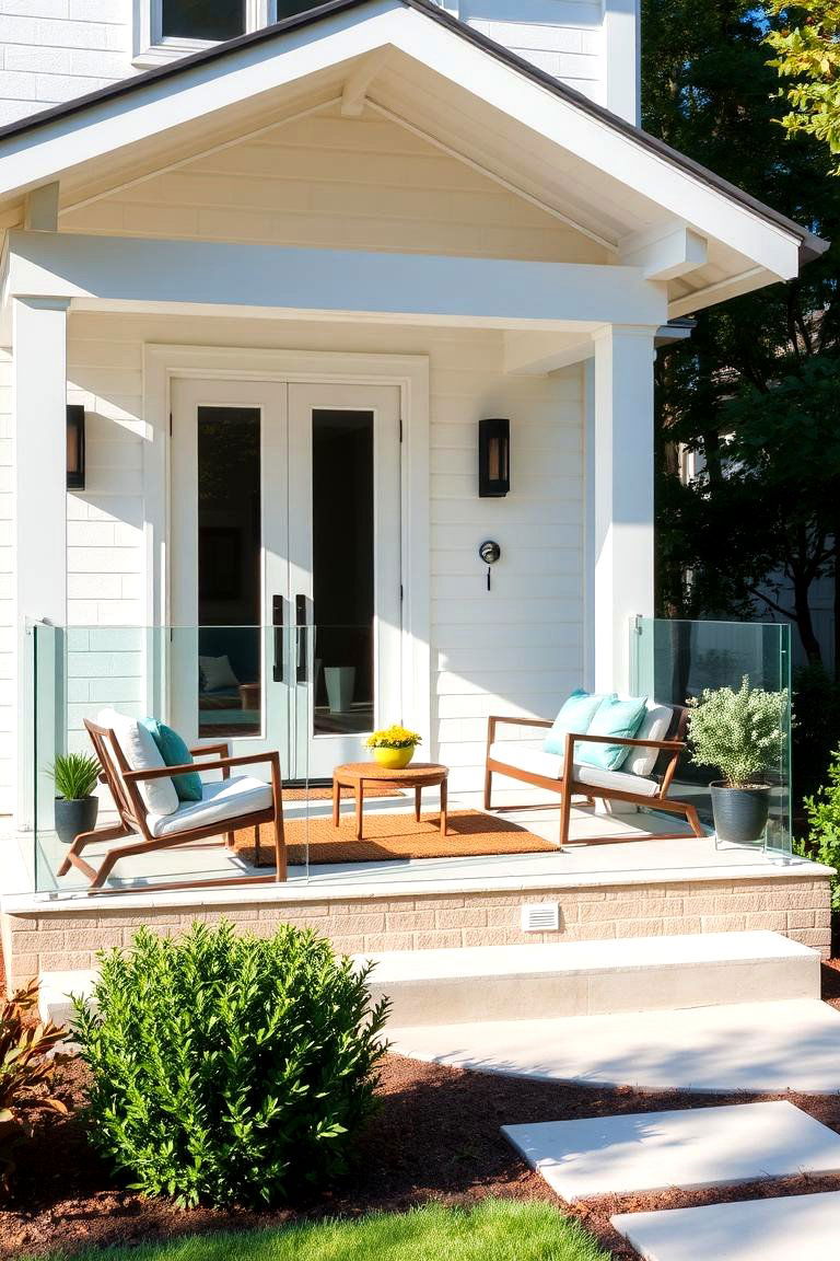 Modern Front Porches - 27 1980s House Exterior Ideas