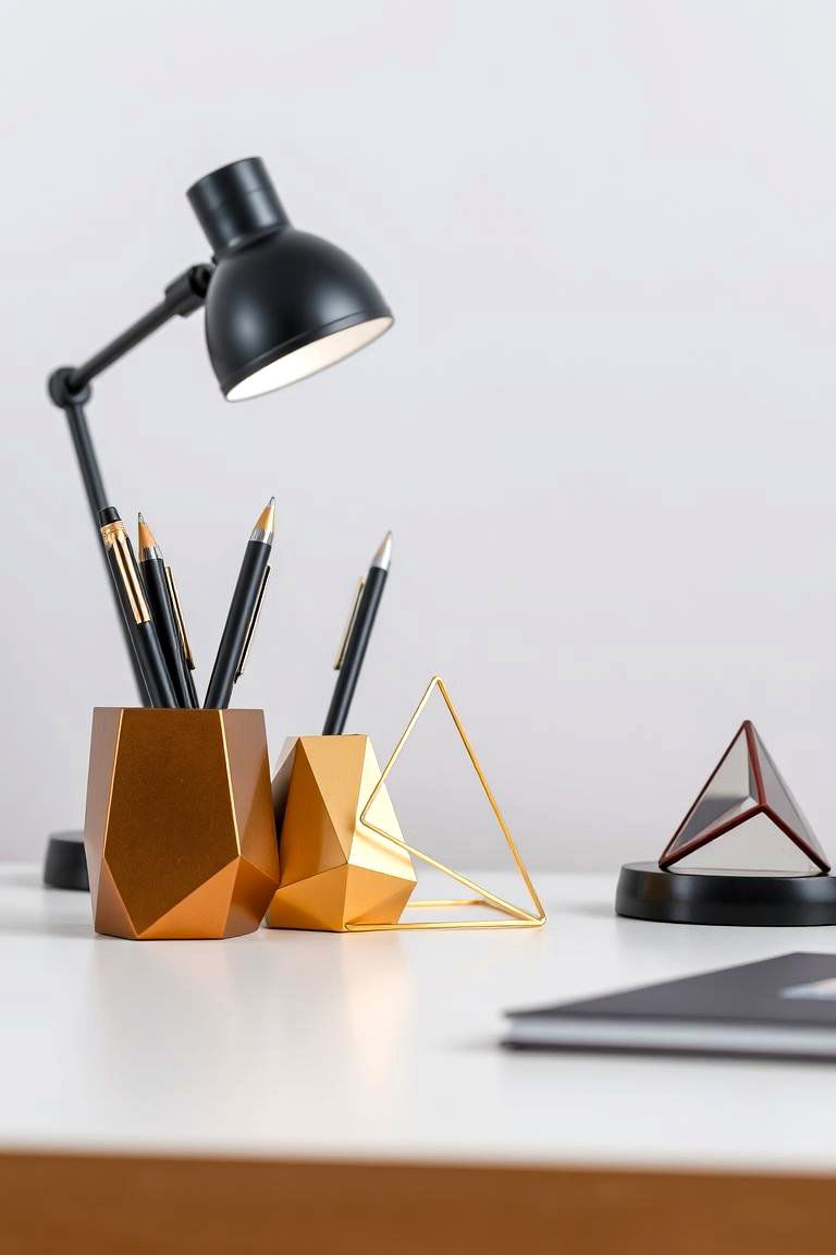 Modern Geometric Accents - 24 Hypebeast Room Decor Ideas