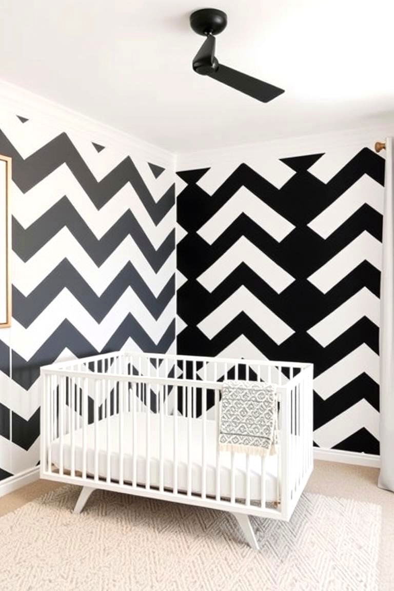 Modern Geometric Patterns - 24 Baby Girl Nursery Ideas