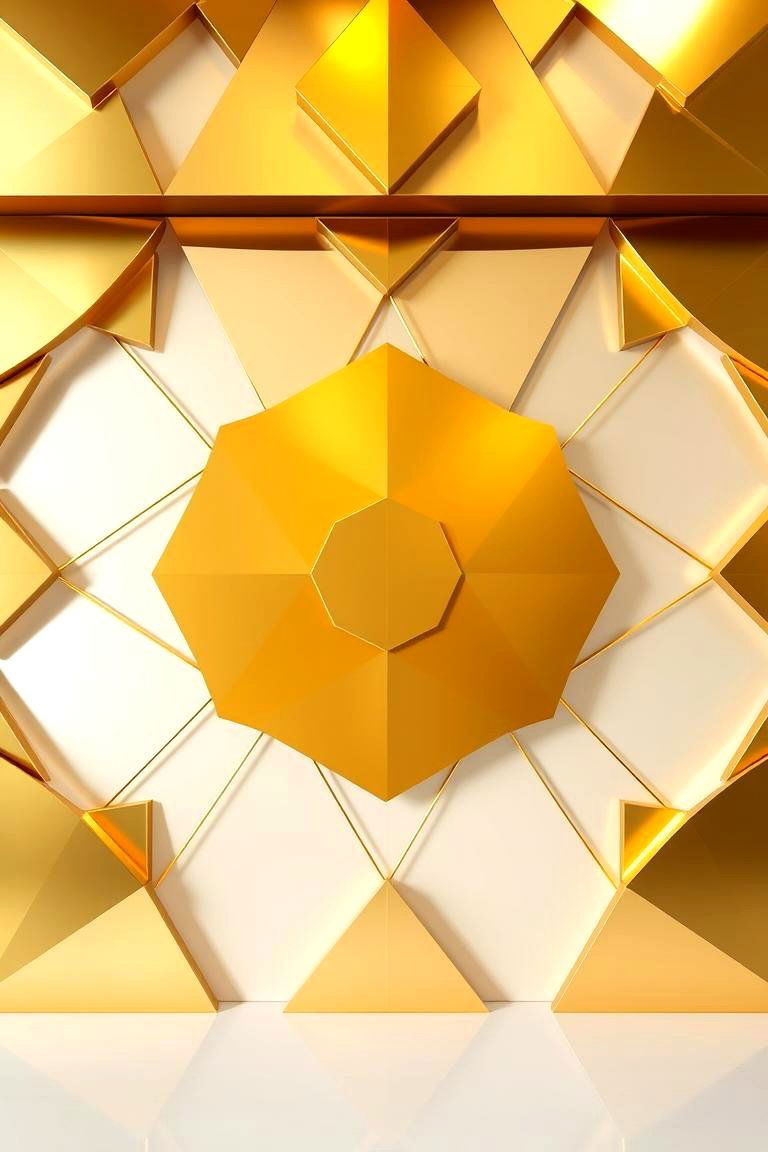 Modern Geometric Shapes - 24 Wedding Backdrop Ideas