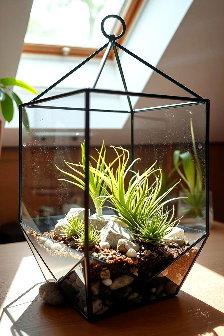 Modern Geometric Terrarium - 24 Terrarium Ideas