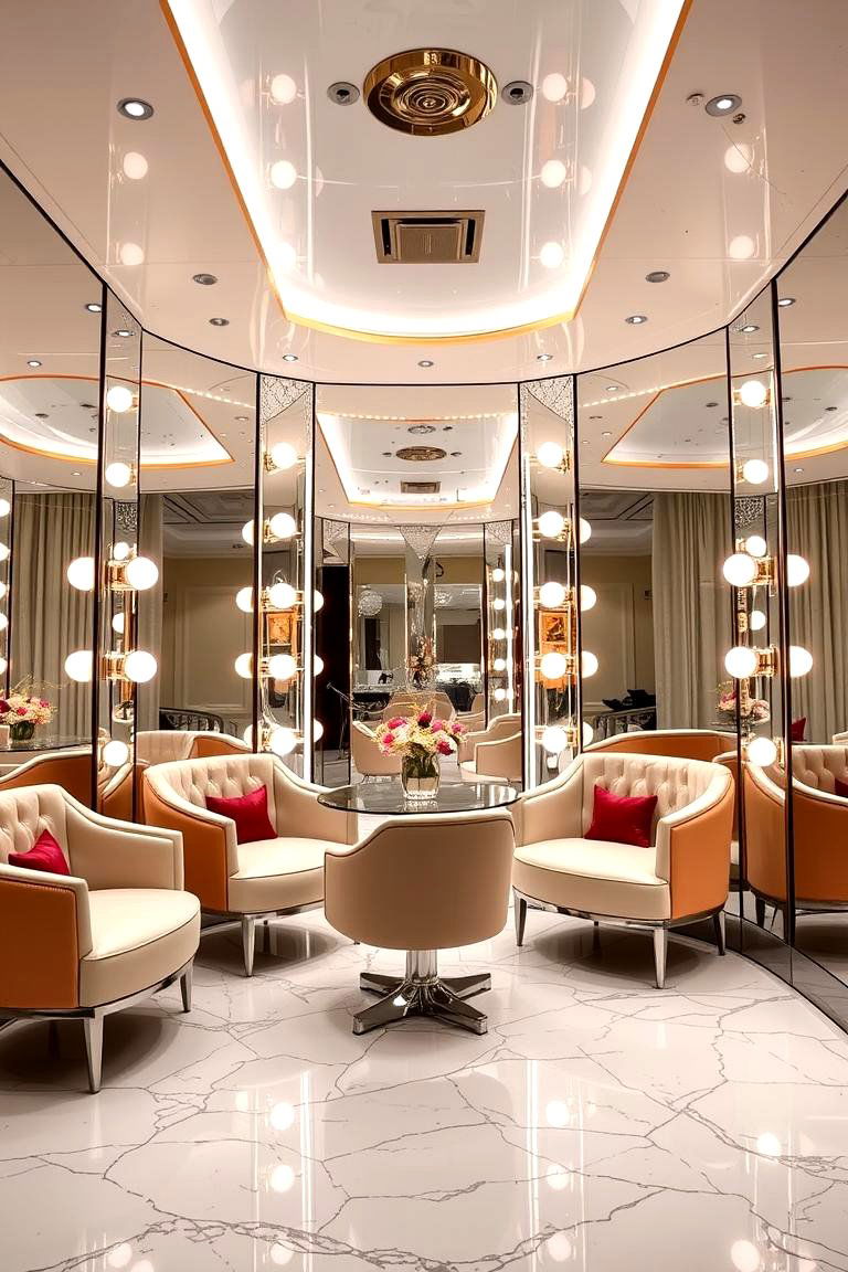 Modern Glam Lash Room - 24 Lash Room Ideas