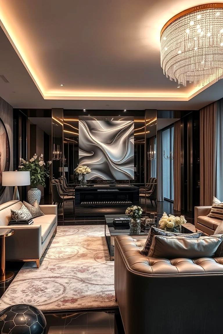 Modern Glamorous Touches - 24 Ralph Lauren Living Room Ideas