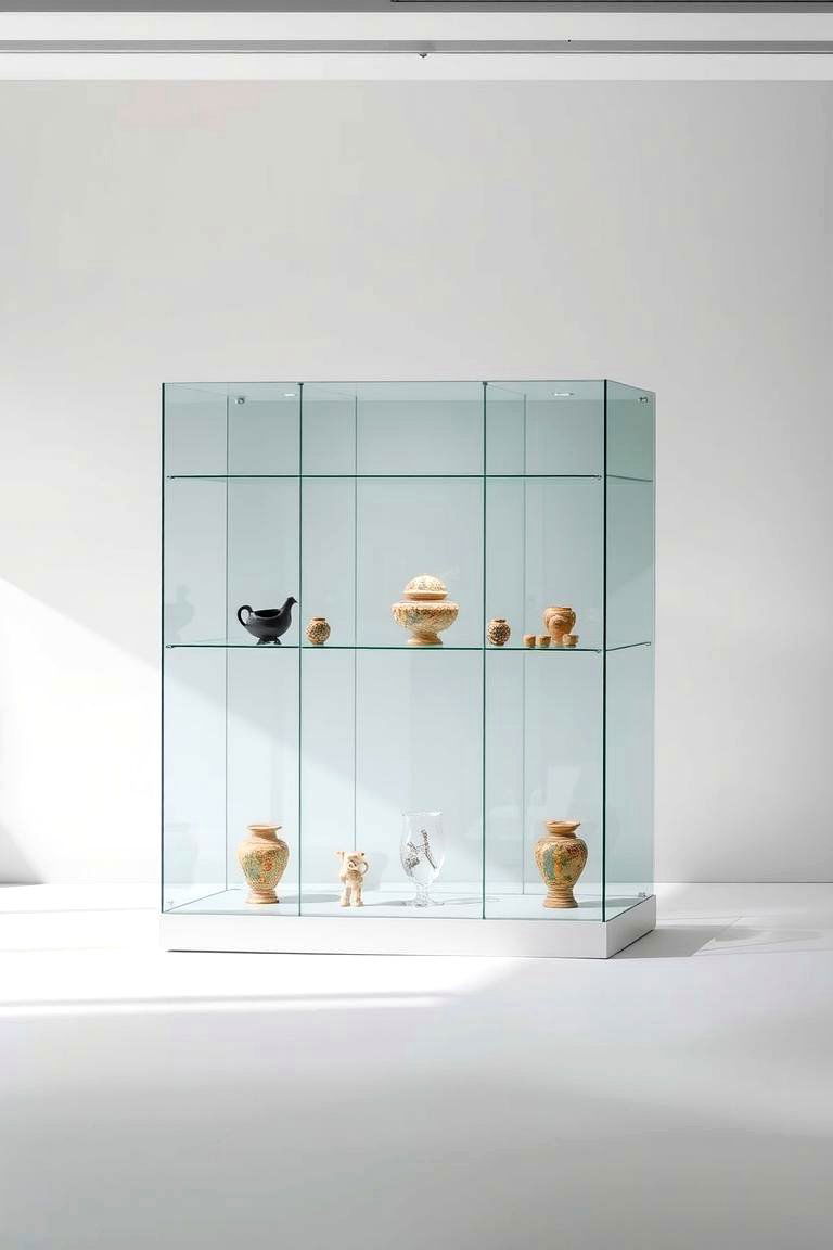 Modern Glass Display Case - 24 Studio Furniture Ideas