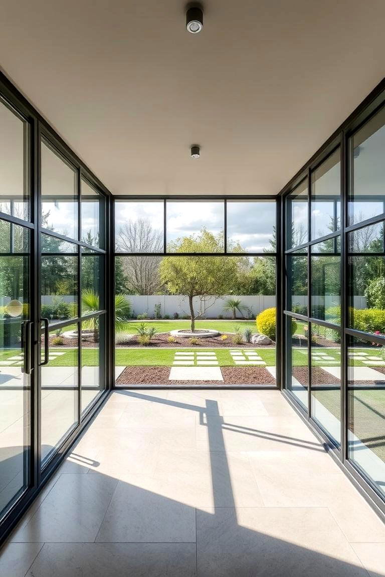 Modern Glass Enclosure - 24 Outdoor Bedroom Ideas