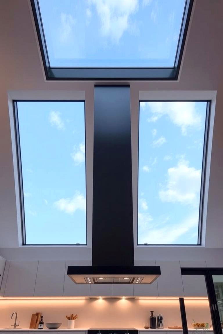 Modern Glass Panel Ceiling - 24 Kitchen Ceiling Ideas