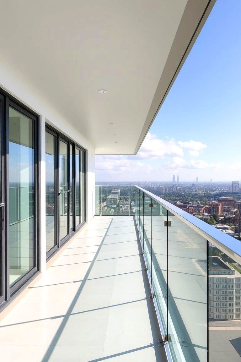 Modern Glass Railings for Balconies - 24 Glass Balcony Design Ideas